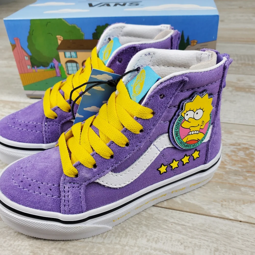 Vans X Simpsons SK8-Hi Zip Lisa 4 Prez - Picture 3 of 9